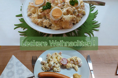 Kartoffelsalat Dresdner Art mit Würstchen